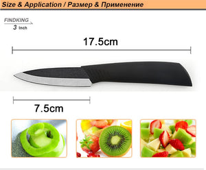 Ultimate 5 pcs Ceramic Knives Set: 3", 4", 5", 6" Paring Knives with Covers + Peeler