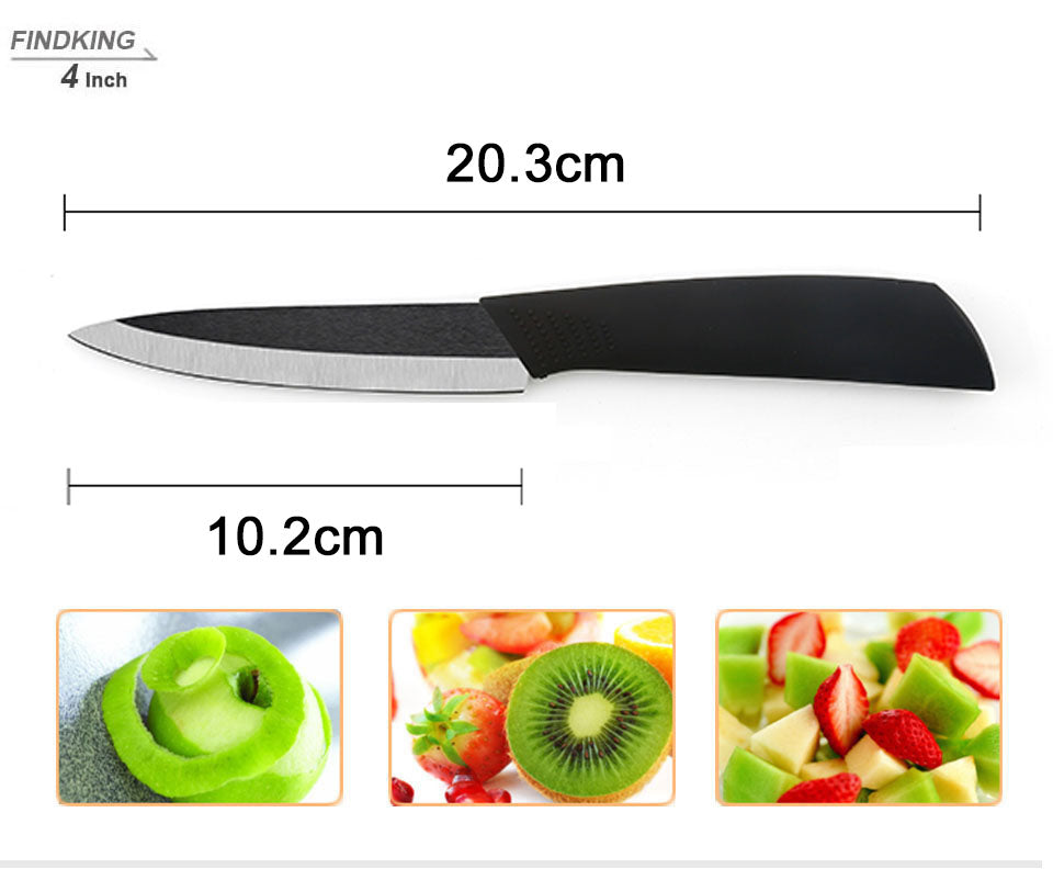 Ultimate 5 pcs Ceramic Knives Set: 3", 4", 5", 6" Paring Knives with Covers + Peeler